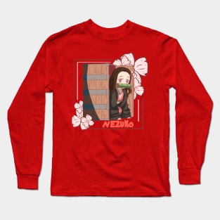 Nezuko in the Box - Nezuko Kamado, Demon Slayer, Anime, Kawaii, Manga Long Sleeve T-Shirt